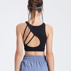 SUSPENDO DE VEIRA VENTE DE GETO ACTIVO Mulheres de ioga Holcou Sports Sports Bra Treinando Treinamento Top ao ar livre Pra Speed ​​Dry Yoga Terno lindo