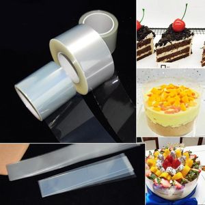 Baking Moulds Kitchen Gadgets Wrapping Tape Cake Collar Roll Packaging 10M Mousse Surrounding Edge Transparent Clear Accessories