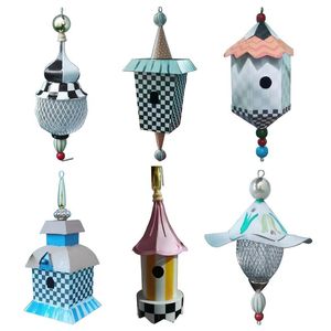 Supplies Hanging Bird Feeder for Garden Yard Outside Decoration Wild Bird House Small Nest Seed Feeders for Oriole Sparrow
