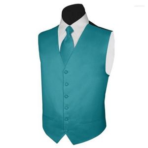 Mäns västar Fashion Teal Dress Custom Made Slim Fit Waistcoat W33