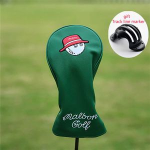 Projektant Malbon Golf Products Golf Wood Overcover for DriverFairwayhybrid Utilityputter Cover Golf Club z magnetycznym Mallet Putters Malbon Golf Trackline