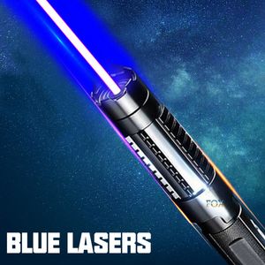 Foxlasers Blue Laser Latarka Prawdziwy 2W Szokujący laserowy wskaźnik zewnętrzny laserowy Lekki ręczny Lokalizator wskaźnika