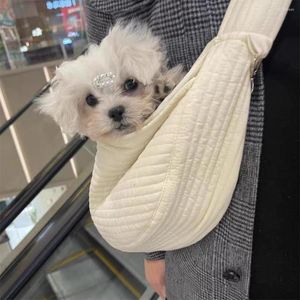 Capas de assento de carro de cachorro Portador de cachorrinho de bolsa pequena para uma bolsa de um ombro mochila lateral macia