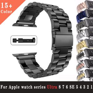 Stainless Steel Strap for iWatch Band 49mm 45mm 41mm 38mm 44mm 42mm Metal Band Bracelet for IWatch Ultra 8 7 SE 6 5 4 3 2 1