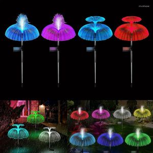 Color Jellyfish Light Led Solar Garden Lights Waterproof Lawn RGB Changing Landscape For Yard Pathway Decor