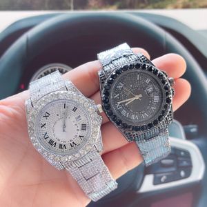 Buzlu dışarı hip hop takı vvs moissanite erkekler büst izleme vipwatch buz çıkış tasarımcısı altın kadınlar aaa watch orologio