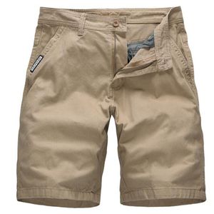 Herren Shorts Sommershorts Männer100% Baumwolle Casual Herren Shorts Bermuda Masculina Männlich Gerade feste Reißverschlusshose Reithose Männlich Tactica Shorts 230506