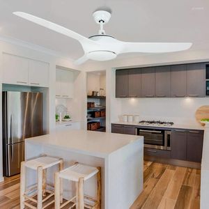 Depuley 52" Modern Ceiling Fan With Lights 3 Dimmable Colors Remote Reversible Blades Noiseless DC Motor For Living Room Timer