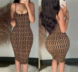 Designer Sexy Dresses Summer Women Sleeveless Bodycon Dress Casual Solid Sheath Long Sundress Streetwea Skirts Club Clothing Size S-2XL