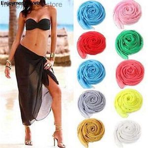 Saias Sexy Praia Cover Up Sarongun Summer Summer Bikini Cover-ups Wrap Pareo Beach Dress Skirts Towel T230506