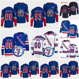 8 Jacob Trouba 2023 Ters Retro Ranger Jersey Artemi Panarin Igor Shesterkin Mika Zibanejad Adam Fox Chris Kreider Kaapo Kakko Alexis Lafreniere Ryan Lindgren M11