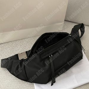 Womens Fashion Nylon Waist Bag Men Casual Belt Bags Zipper Chest Fanny Pack Mens Black Bumbag Leather Crossbody Sport Fannypacks For Woman