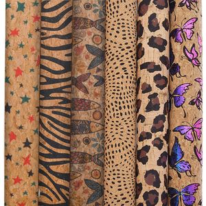 Tessuto vintage in morbido sughero in pelle sintetica per borse floreali fatte a mano in vitello Cora borse strutturate decorazione di mobili artigianato P230506