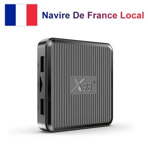 X98Q TV Box Android 11.0 Amlogic S905W2 AV1 2.4G 5G WiFi Media Player Set Top Box Smart TV Box stock in Francia locale