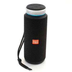 Outdoor 10W rotary volume control blue tooth wireless radio speaker with TF card U disk play Handsfree subwoofer TG326