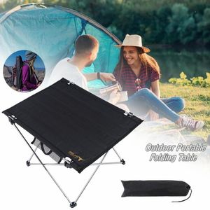 Camp Furniture Portable Table Outdoor Camping Picnic Folding Ultra Light Aluminum Alloy Foldable Desk Barbecue