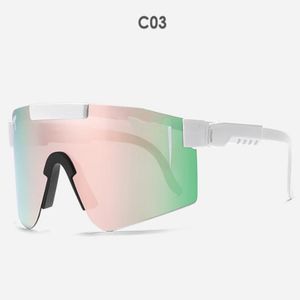 Eyewear Cycling glasses double wides Rose red Sunglasses double wide polarized mirrored lens tr90 frame uv400 protection wih case 2024 Top