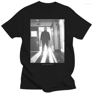 Męskie koszulki T Halloween II T-shirt Michael Myers Retro's Slasher Horror Film Uni564 Bawełny koszulka z krótkim rękawem