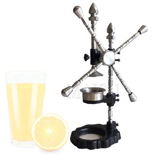 Manuell hydraulisk frukt färsk granatäpple grapefrukt rostfritt stål juicer