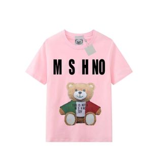 Fashion Charm Europe och America Womens T Shirt Desgn Hot Summer Cotton Teddy Bear Graphic Style Patterns Trendy With Letters Mens Tees Short Sleeve Casual Shirts Tee