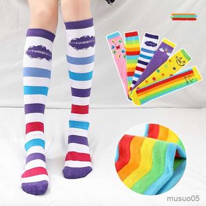 3PCS Girl's Knee Kids Dance Socks New Summerバージョン-12歳のコットンロングチューブプリンセス子供