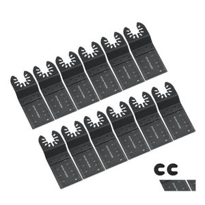 Akcesoria ręczne narzędzia 14pcs Narzędzia Mtifunkcja Bimetal Precision Saw Blade Osciling MtiTool do renowacyjnej cięcia Mtimaste Dhhtw