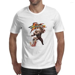 Camisetas masculinas Zangief S T-shirt jogador Ryu Ken Street Retro Fan Shirt Fighter Russia Cool Tops Tee