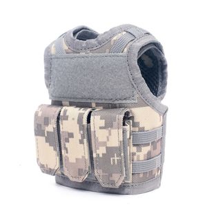 Stuff Sacks Military Mini Miniature Molle Vest Personlig flaskdryck Set Justerbar axelband Taktisk öl Cover Outdoor 230505