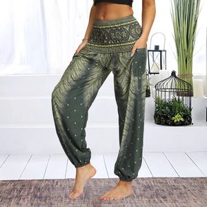 Yoga Outfit s Loose Pants Floral Print Wide Leg Trousers Long Stretch Palazzo Sweatpants Harlan 230505