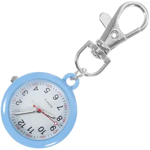 Taschenuhren Uhr Second Hand Vintage Men Nursing Digital Badge Reel Retractable Pendant
