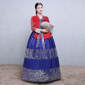 Etniska kläder Noble Women Performance Costumes Korean Traditionell Evening Party Robe Gown Vestidos Royal Princess Hanbok Dress Classic