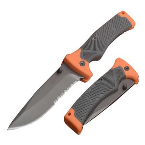 Camping Hunting Knives DuoClang Outdoor Tactical Folding Blade Knife High Hardness Titanium Steel Survival Camping Pocket Knives P230506