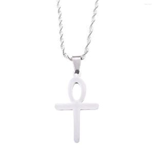 Chains Classic Ankh Gold Color Egyptian Cross Jewelry Women Egypt Hieroglyphs Crux Ansata Necklaces