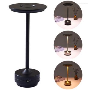 Lâmpadas de mesa USB Toque recarregável à beira da cabeceira LED LED LED LUBLEA DE CAFELA DE CAFELA DE CAFELO DE DOR LUZES DE DECORAÇÃO