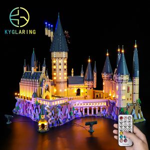 Bloklar Kyglaring LED Aydınlatma Seti DIY Toys RC RC Ses Versiyonu 71043 Kale için Dahil Değil Yapı Taşları 230506