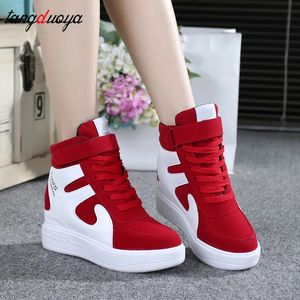 Red Sneakers Women 2023 High Top Platform Sneakers Women Casual Wedges Shoes Womens Shoes Black Platform Vulcanize Shoes Women