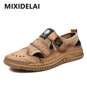 Sandali Sandali estivi da uomo Sneakers fatte a mano in rete Scarpe casual da uomo traspiranti Scarpe da passeggio per esterni Comodi sandali da uomo di grandi dimensioni 230505