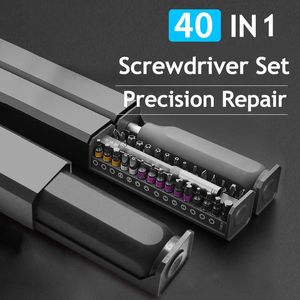 Schroevendraaier Screwdriver Set 8/40 in 1 Multifunctional Torx Hex Phillips Magnetic Bit Combo Kit Precision Phone PC Watch Repair Tool