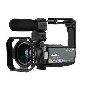 Kameralar video kamera 4K Dijital kamera Full HD Ordro AE8 IR Night Vision Wifi Filmadora YouTube Blogger Vlogging 230505