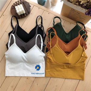 Bustiers korsetter Bustier och anti-exhaust Bras för kvinnor Femme Women's Tube Top Underwear Bra Seamless Threaded Sports