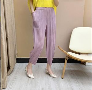 ISSEY Pleated Fashion Harlan Pants Fashion Temperament Casual Summer New Crop Pants Pleated Pants