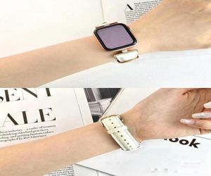 Cinghia di design con connettore semplice per Apple Watch Band 41mm 45mm 38mm 44mm 44mm iwatch 3 4 5 7 42mm bande metalliche in metallo rosa buckl8775034
