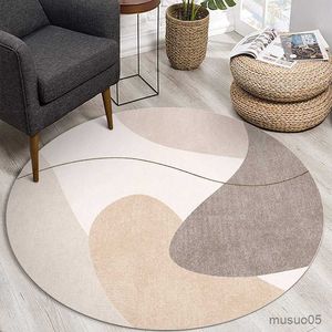Baby Playmats Simple Nordic Round Carpets Living Room Sofa Coffee Table Mat Home Modern Bedroom Kids Play Floor Area Rug Computer Chair