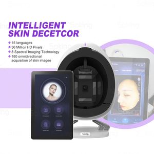 Skin Diagnosis System Magic Mirror Multi-language Facial Scanner Analysis Detector 28 Million Camera Smart AI Facial Scanner Analyzer For Beauty Salon