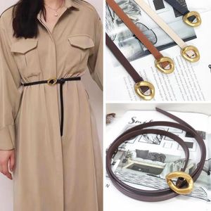 Belts The First Layer Of Cowhide Leather Thin Belt For Women's Sweater Decoration With Skirt Suit Fashion And Versatile Windbreaker