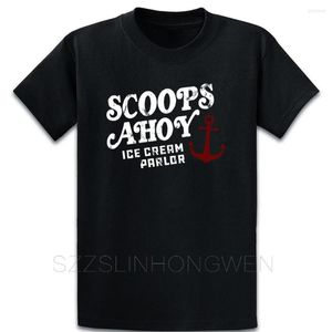 Herren T-Shirts Scoops Ahoy Ice Shop Shirt Vintage Kurzarm Frühlingsgeschenk Komisches O-Neck Outfit