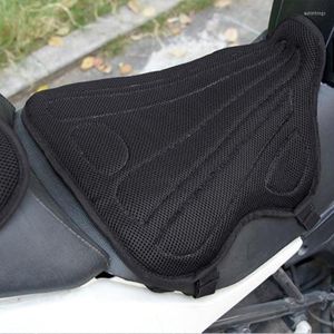 Araba Koltuk Kapakları 1 PCS Motosiklet Yastık Kapağı 3D Mesh Motosiklet Anti-Slip Petek Koruma Pedi