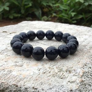 Strand 12mm Natural Blue Sandstone Armband Minimalist Beaded Antique Men Braclet High Quality Stone Smycken Tillbehör Plusera Hombre