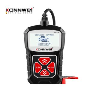 診断ツールOBD 2 Car Tool for OBD2スキャナーKonnwei KW310 Motive Russian Language PK ELM327ドロップデリバリーモバイルモーターサイクルVE DHS8T