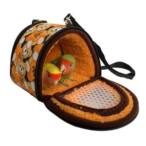 Bon Winter Warm Bird Cage Parrot Carrier Bag Portable Fashion Sugar Gliders Hamsters Hedgehogs Nest Guiner Pig Cage Squirrel House